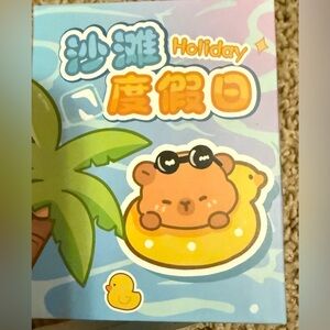 Capybara Beach Vacation Series Figures blind box